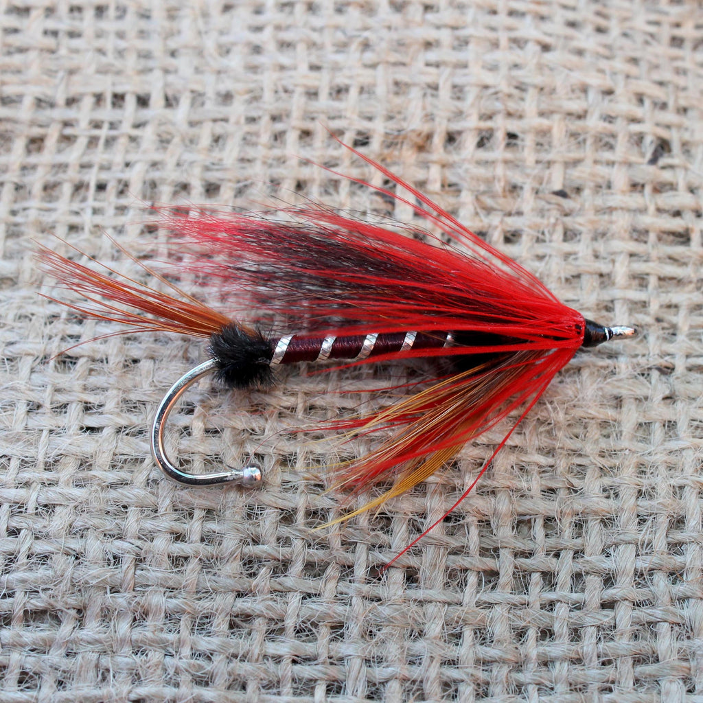 American Made Collared Greens Fly Fishing Lapel Pins Orange|Red Made in the USA