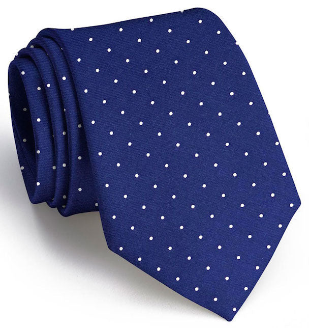 American Made Collared Greens Tie Navy Made in the USA