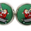 Crack Shot Kringle: Cufflinks - Green