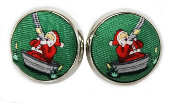 Crack Shot Kringle: Cufflinks - Green