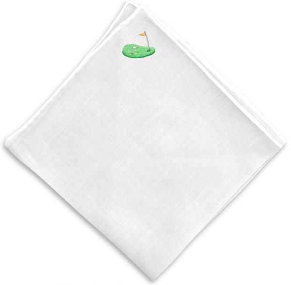 Hole in One: White Linen Pocket