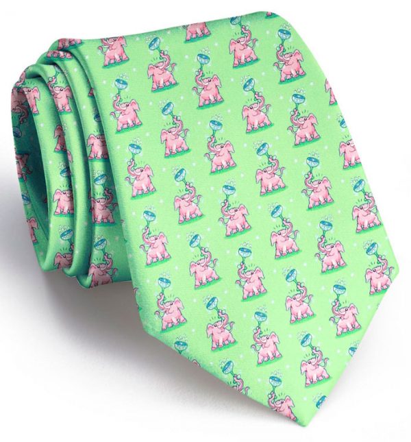 Pink Elephant: Tie - Mint