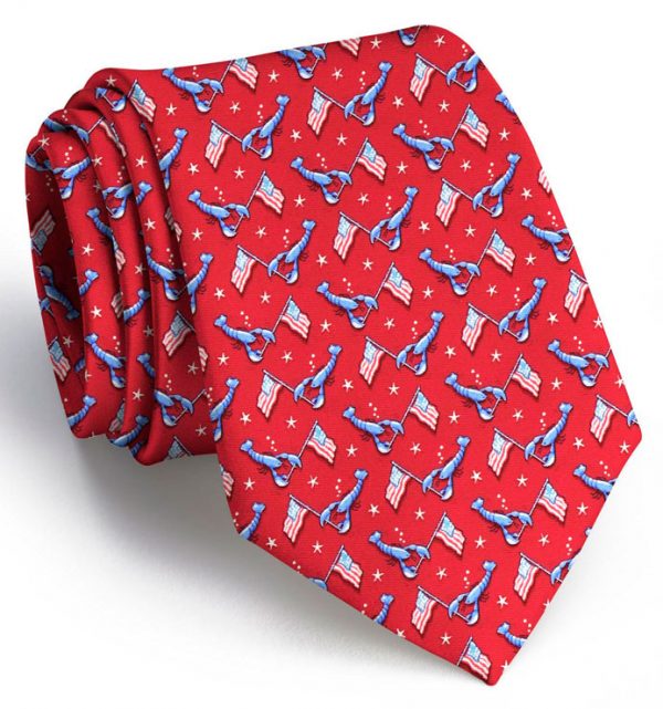 Patriotic Pinchers: Tie - Red