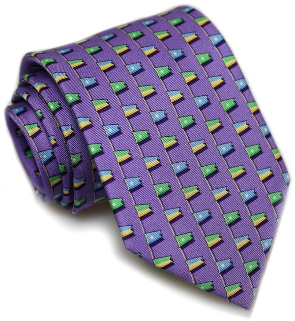 Classic Burgee: Tie - Violet