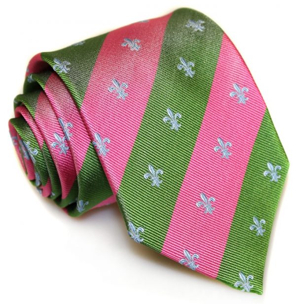 French Connection: Tie - Pink/Green