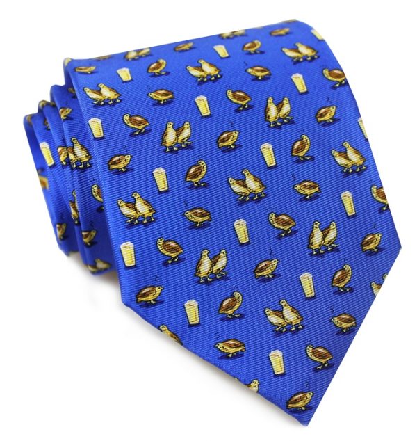 Party Fowl: Tie - Mid-Blue