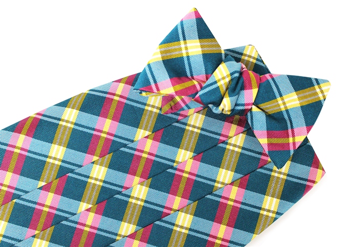 Pastry Plaid: Cummerbund - Aqua