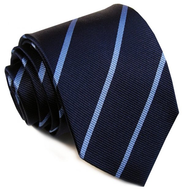Shipley Stripe: Tie - Navy