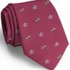 Jolly Roger English Woven Pedigree: Tie - Fuchsia