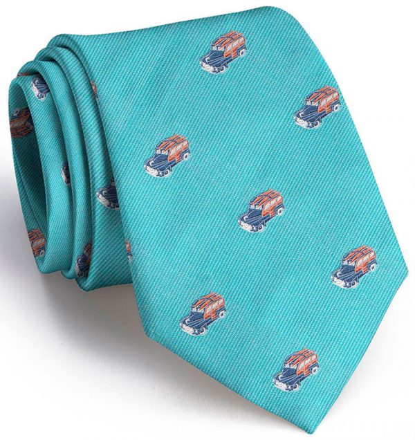 Woody English Woven Pedigree: Tie - Turquoise