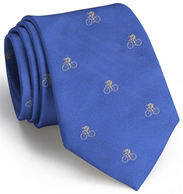 Cyclist English Woven Pedigree: Tie - Blue