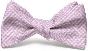 Houndstooth: Bow - Light Pink