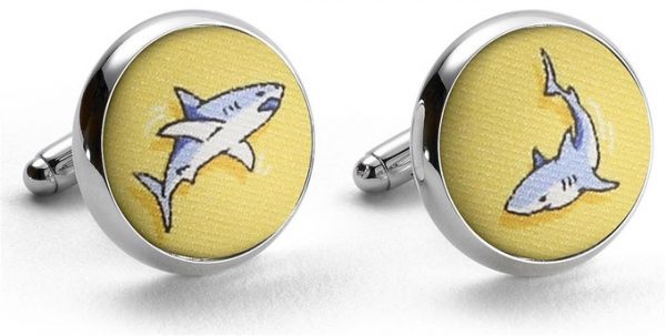 Shark Week: Cufflinks - Yellow