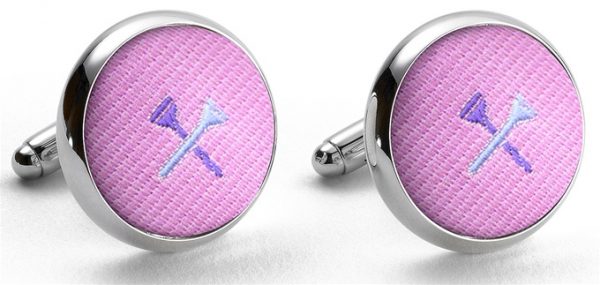 Pedigree Tee Time: Cufflinks - Pink