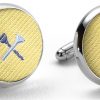 Pedigree Tee Time: Cufflinks - Yellow