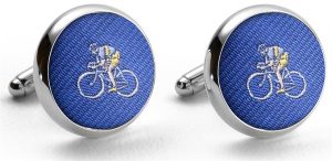 Pedigree Cyclist: Cufflinks - Blue