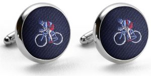 Pedigree Cyclist: Cufflinks - Navy