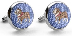 Pedigree Bulldog: Cufflinks - Blue