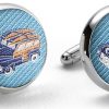 Pedigree Woody: Cufflinks - Turquoise