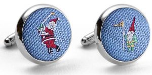 Pedigree Swingin’ Santa: Cufflinks - Blue