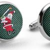 Pedigree Swingin’ Santa: Cufflinks - Green