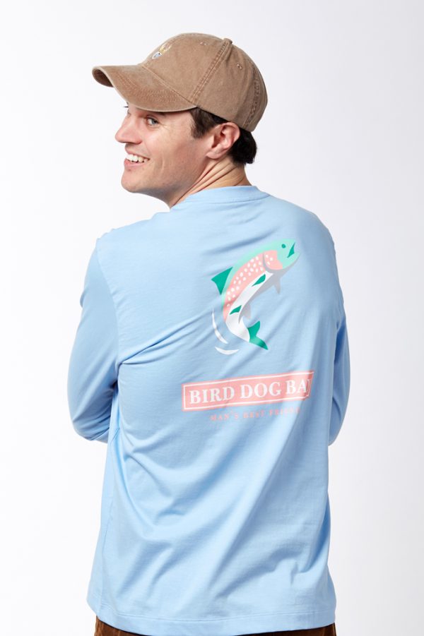 Jumping Trout Long Sleeve - Blue