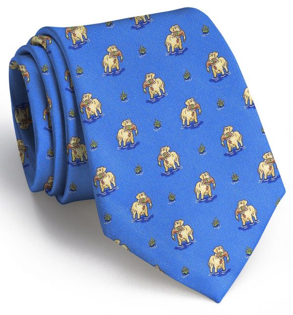 Duck Dogs: Tie - Blue with Yellow