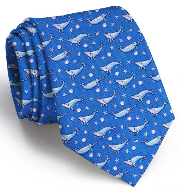 Whale Tale: Tie - Blue