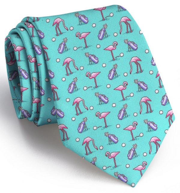 Flamingo Fairway: Tie - Turquoise
