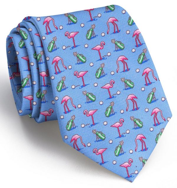 Flamingo Fairway: Tie - Blue