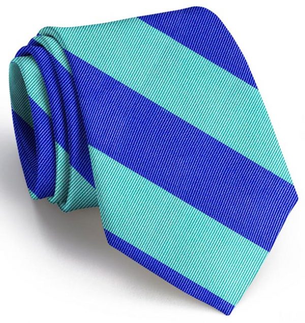Clarkson Stripe: Tie - Mint/Blue