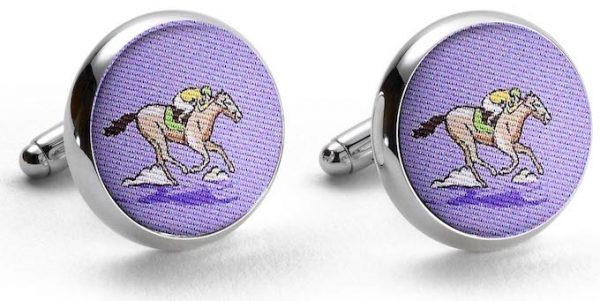 And They're Off: Cufflinks - Violet