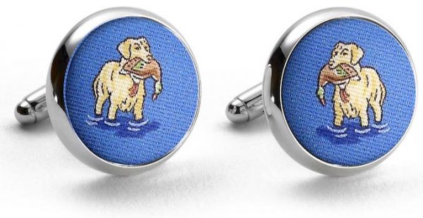 Duck Dogs: Cufflinks - Blue with Yellow