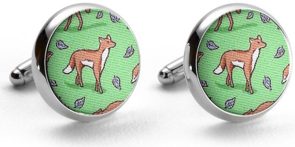 Out Foxed: Cufflinks - Lime