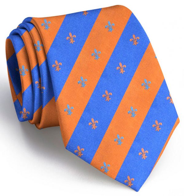 French Connection: Tie - Orange/Blue