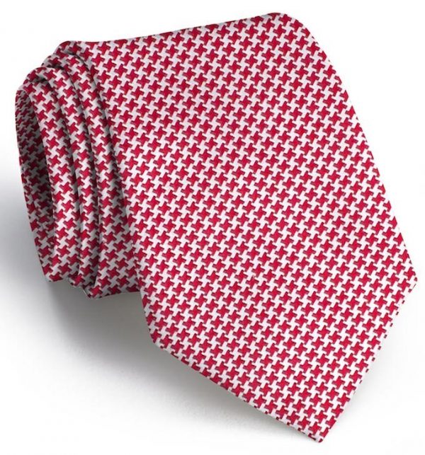 Houndstooth: Tie - Red