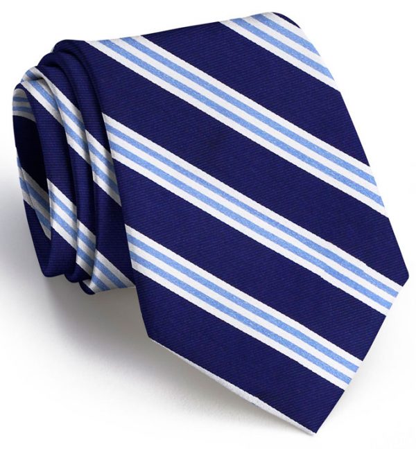 On Air Stripe: Tie - Navy/Blue