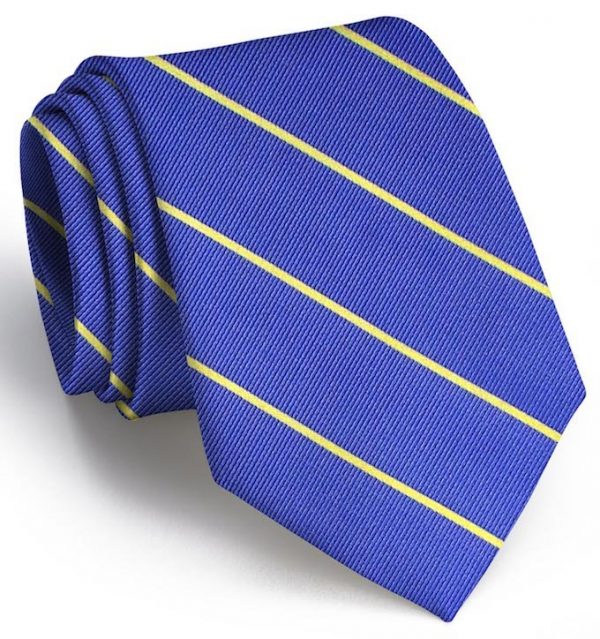 Sheffield Stripe: Tie - Blue/Yellow