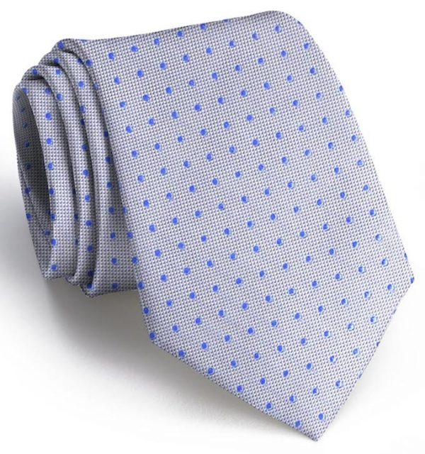 Sutton Spots: Tie - Gray/Blue