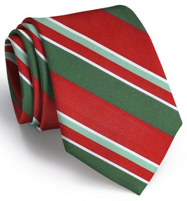 Wayfair Stripe: Tie - Red/Green