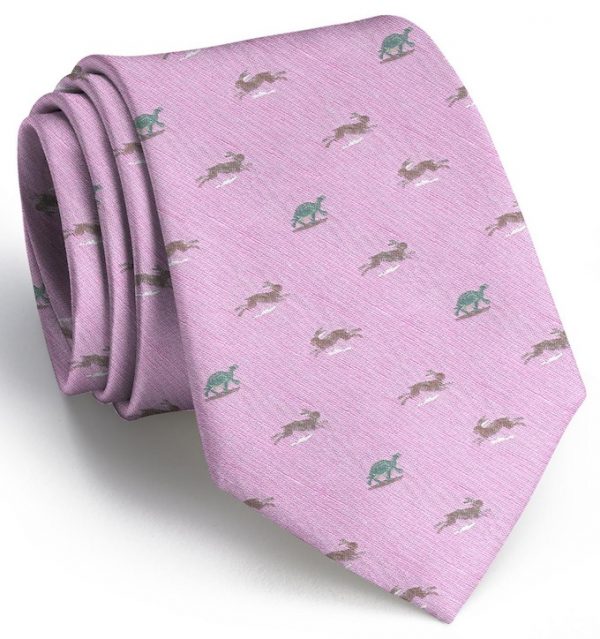 Tortoise & Hare: Tie - Pink Linen