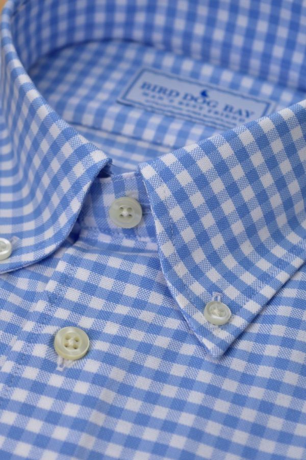 Ashford: Woven Cotton Shirt - Blue