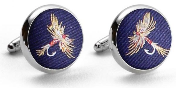 Royal Wulff: Pedigree Cufflinks - Navy