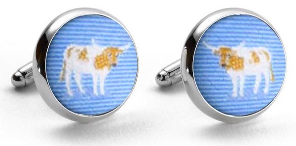 Longhorn Club: Cufflinks - Blue