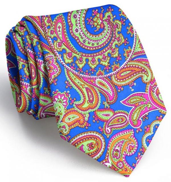 Vintage Tapestry: Tie - Blue