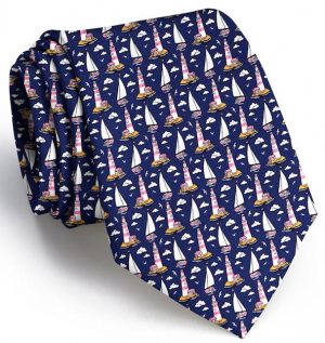 Welcome Ashore: Tie - Navy