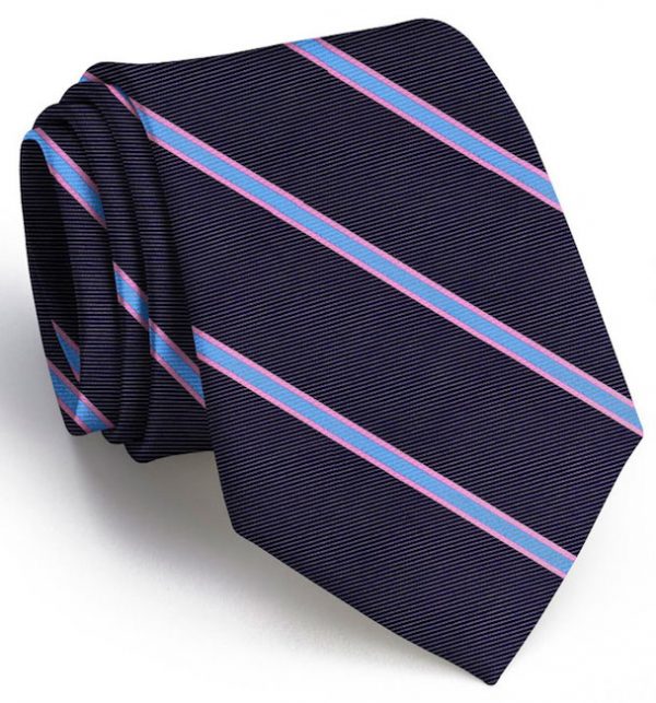 Boardroom Stripe: Tie - Navy