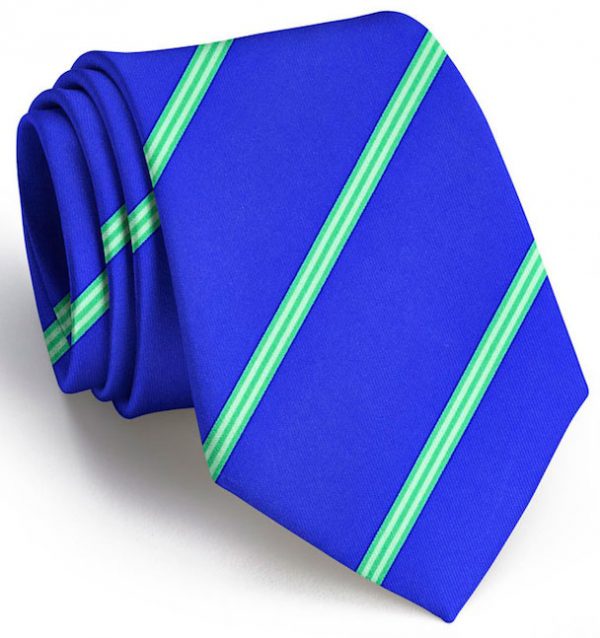 Railroad Stripe: Tie - Mid Blue
