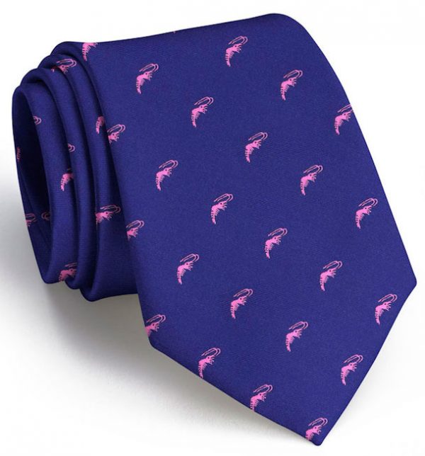 Crawfish Club Tie: Tie - Mid Blue