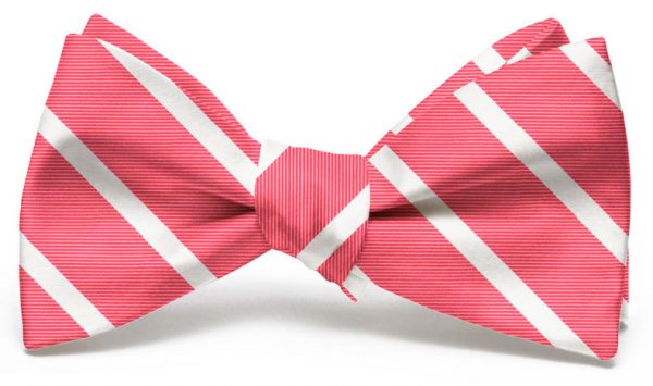 Beau Brummel Stripe: Bow - Coral